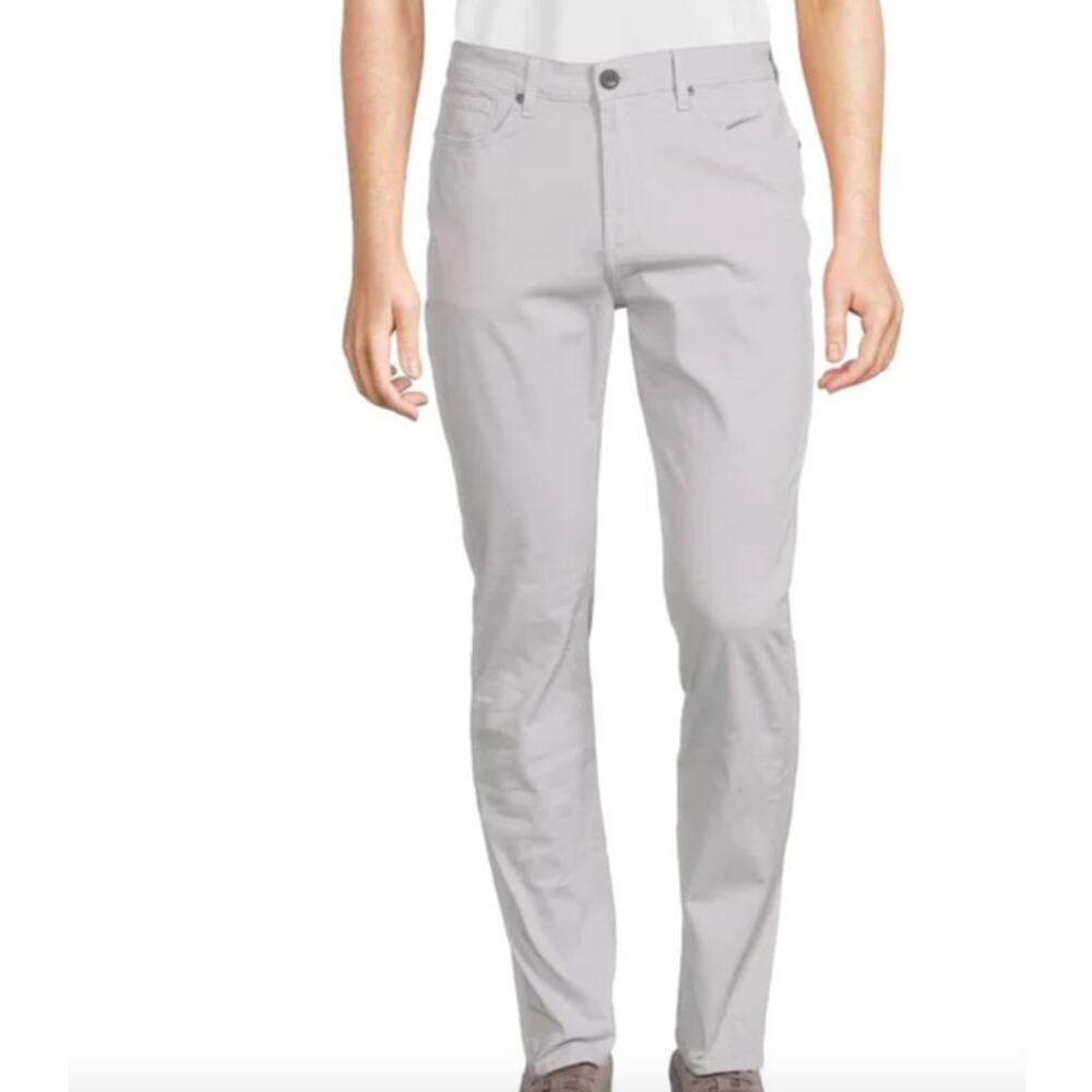 Monfrere Mens Brando 5 Pocket Cotton Linen Blend Slim Fit Jeans 40 x 30